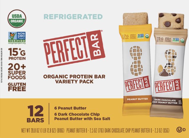 Perfect Bar Organic Protein Bar, Πακέτο ποικιλίας, 12