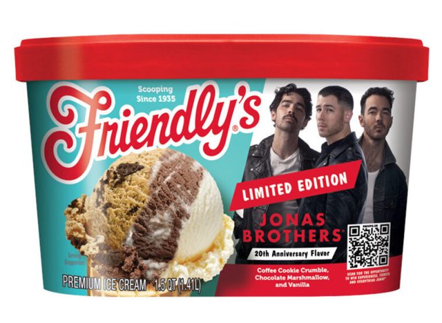 Περιορισμένη έκδοση του Friendly's Limited Edition Jonas Brothers 20th Anniversary Flavor Ice Cream