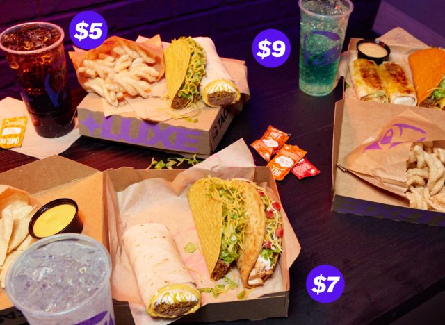 κουτιά Taco Bell Luxe Provings